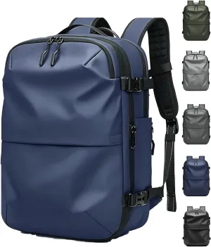 Voyagevac Vacuum Backpack for Travel, Air Travel Bag 2nd Gen, Anti-Theft and Wear-Resistant, Large Capacity (Blue, No air pump)