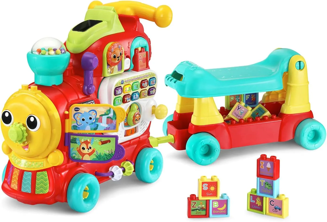 VTech 4-in-1 Letter Learning Train (Frustration Free Packaging), Red