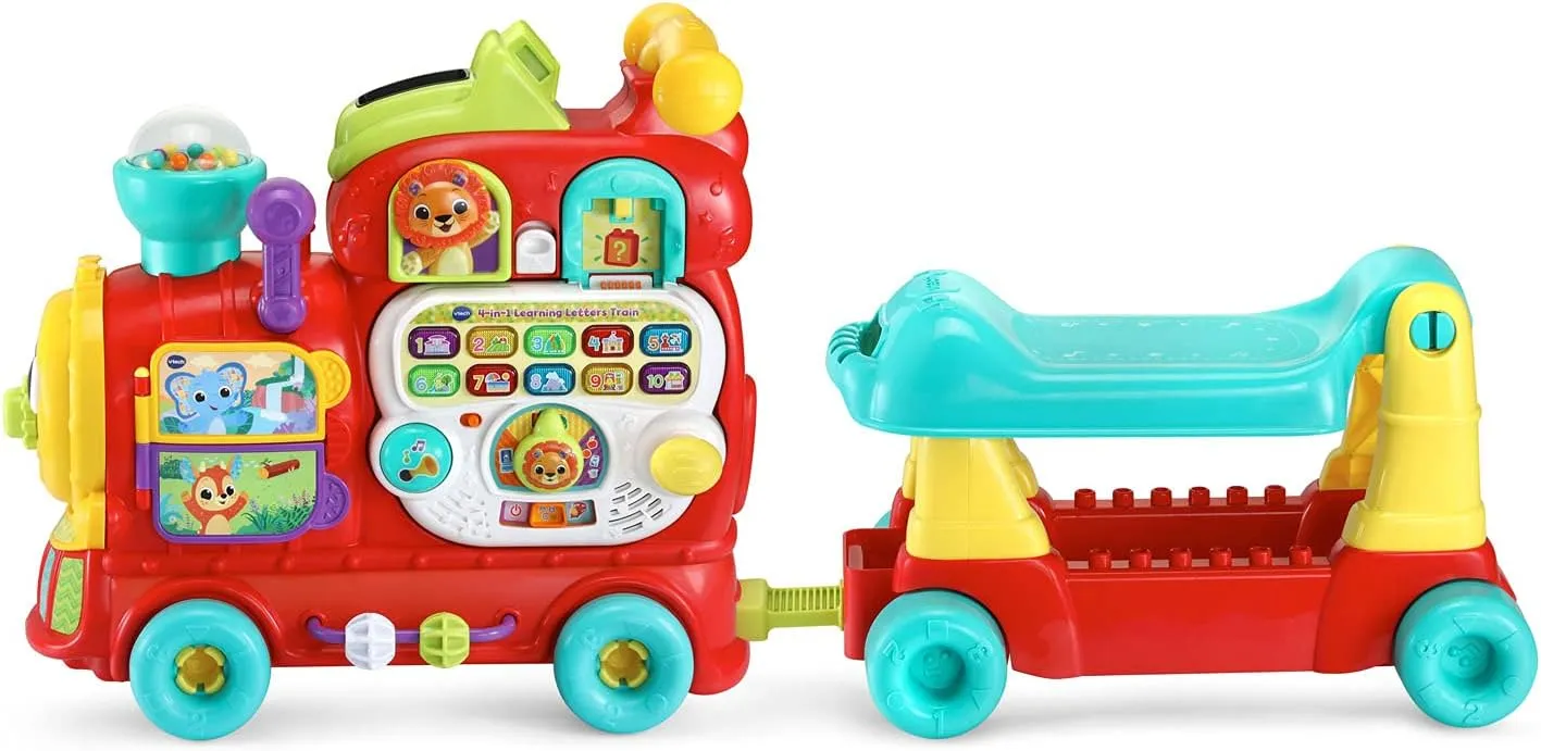 VTech 4-in-1 Letter Learning Train (Frustration Free Packaging), Red
