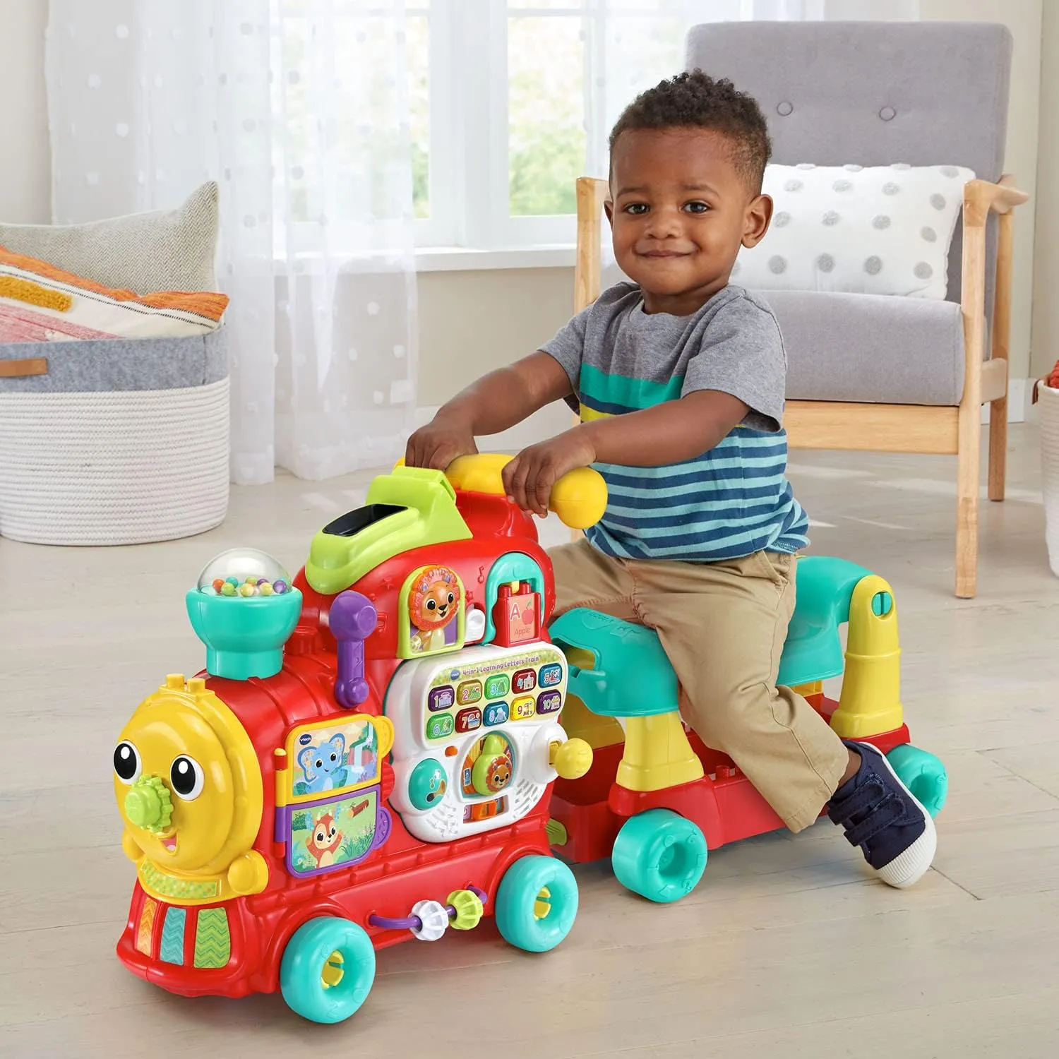 VTech 4-in-1 Letter Learning Train (Frustration Free Packaging), Red