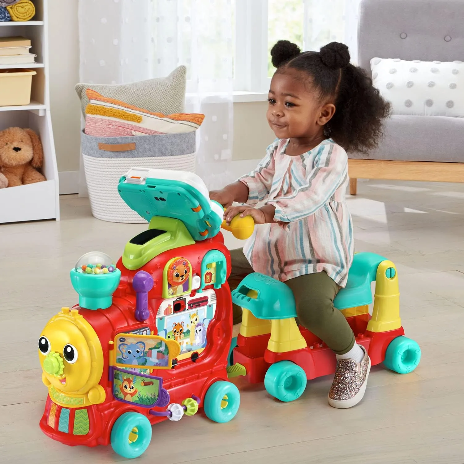 VTech 4-in-1 Letter Learning Train (Frustration Free Packaging), Red