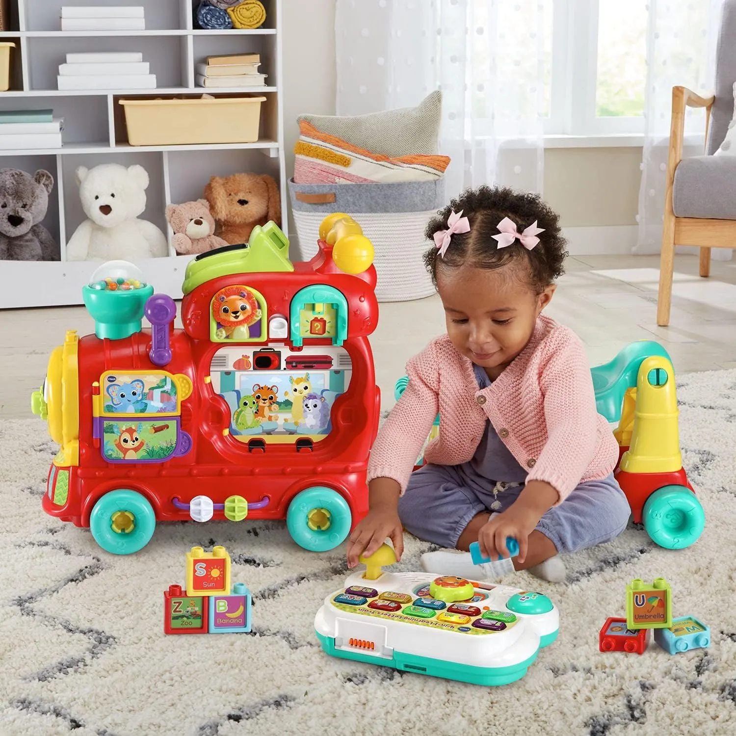 VTech 4-in-1 Letter Learning Train (Frustration Free Packaging), Red