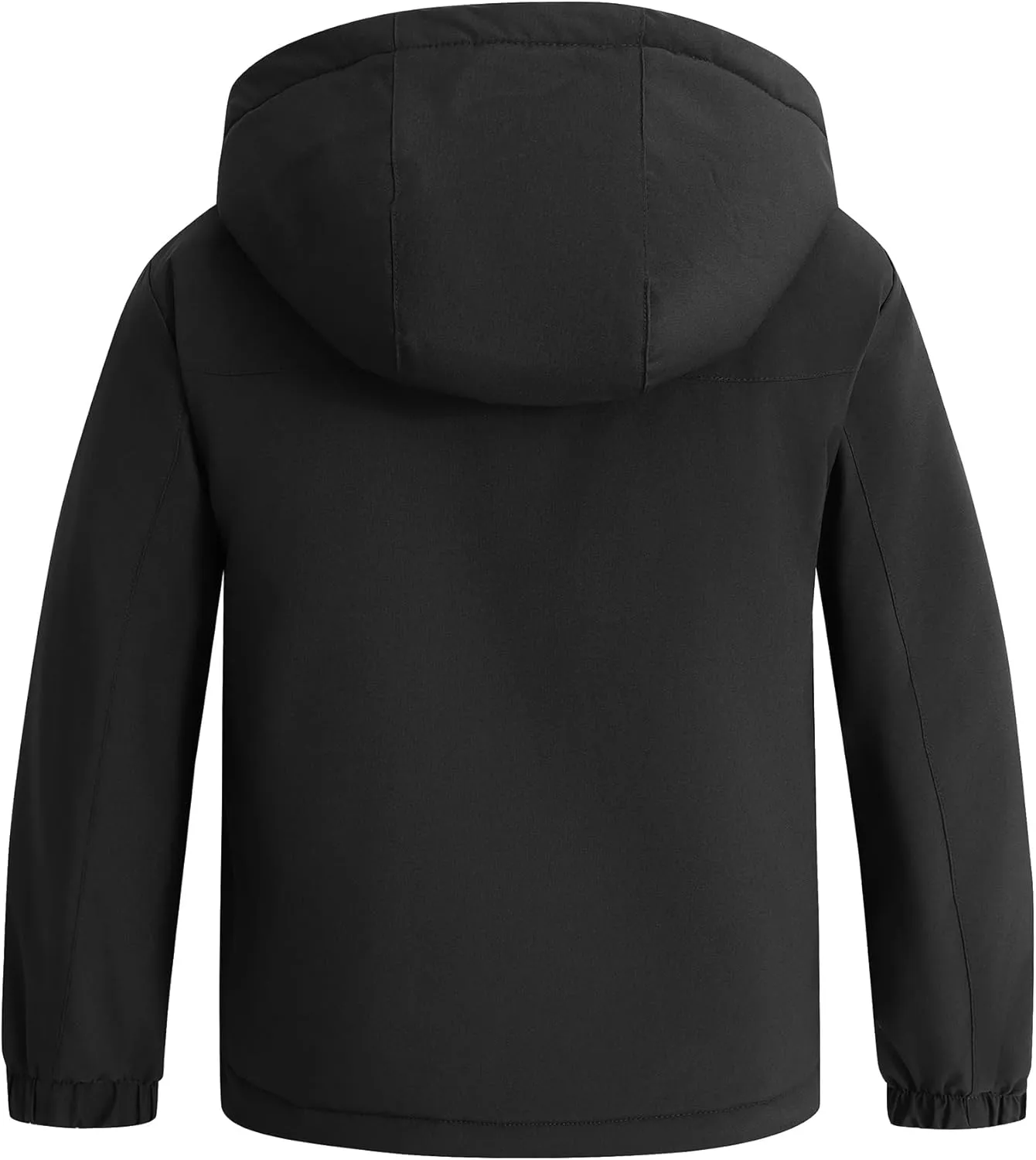 Wantdo Boy's Waterproof Ski Jacket Fleece Snowboarding Jackets Warm Thick Winter Coat Hooded Raincoats