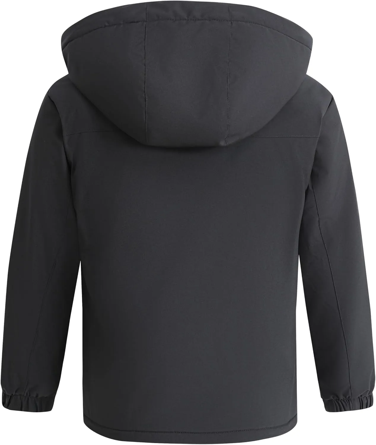wantdo Boys Winter Coat Waterproof Windbreaker Snow Skiing Jacket Warm Thick Rain Coat Kids Jacets with Removable Hood