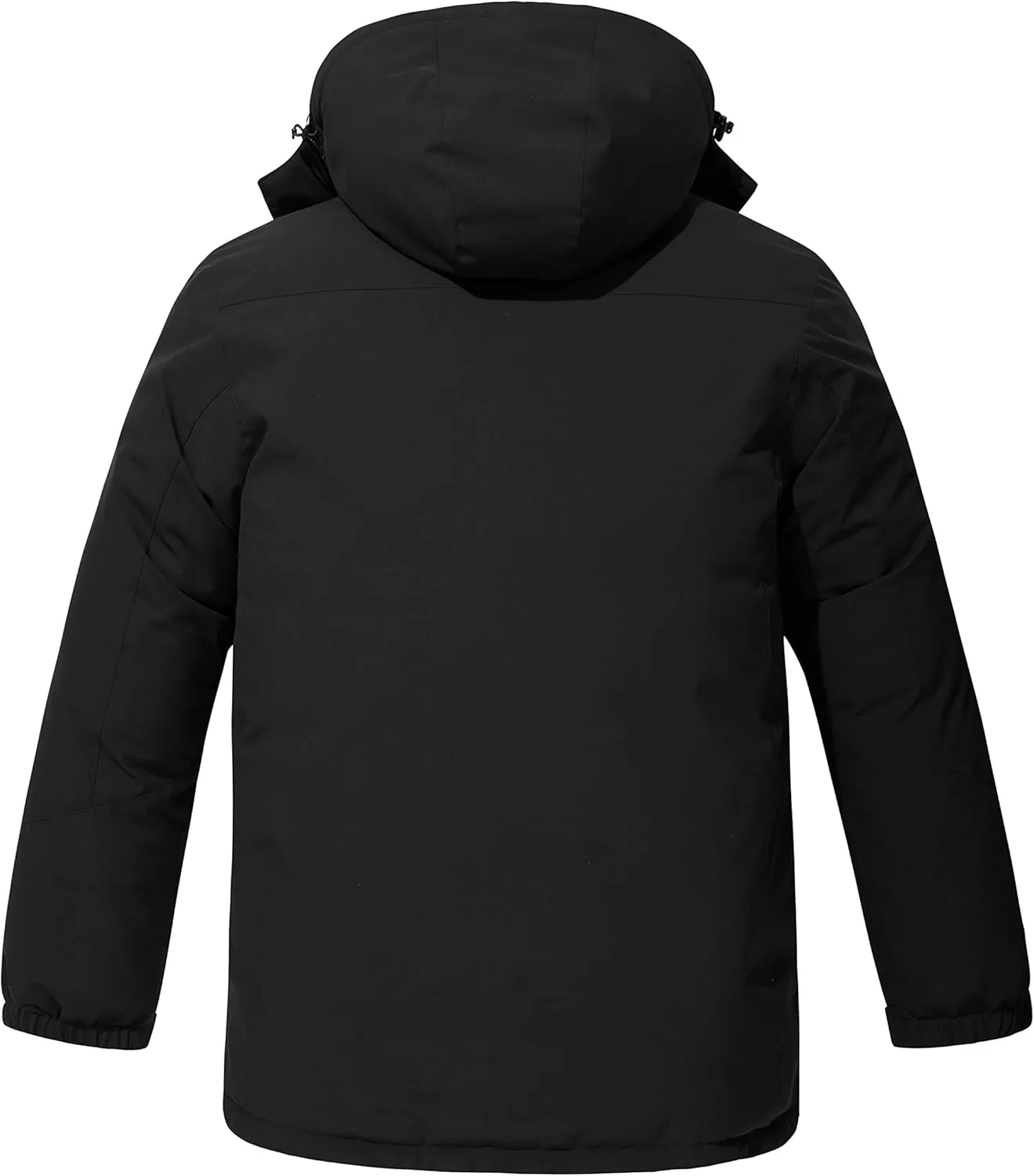 wantdo Men's Big and Tall Ski Jacket Waterproof Snowboarding Jacket Windproof Winter Coat with Hood