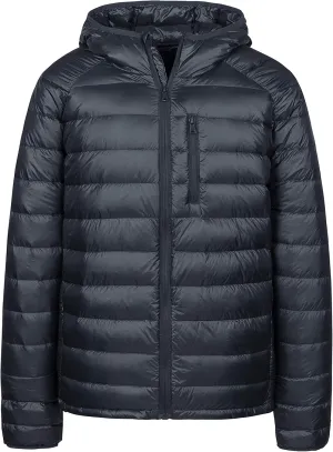 wantdo Men's Packable Down Jacket Lightweight Puffer Jacket Hooded Winter Jacket