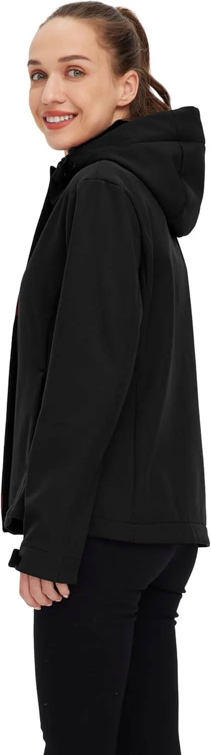wantdo Women's Fleece Lined Jacket Softshell Jacket Lightweight Insulated Jacket