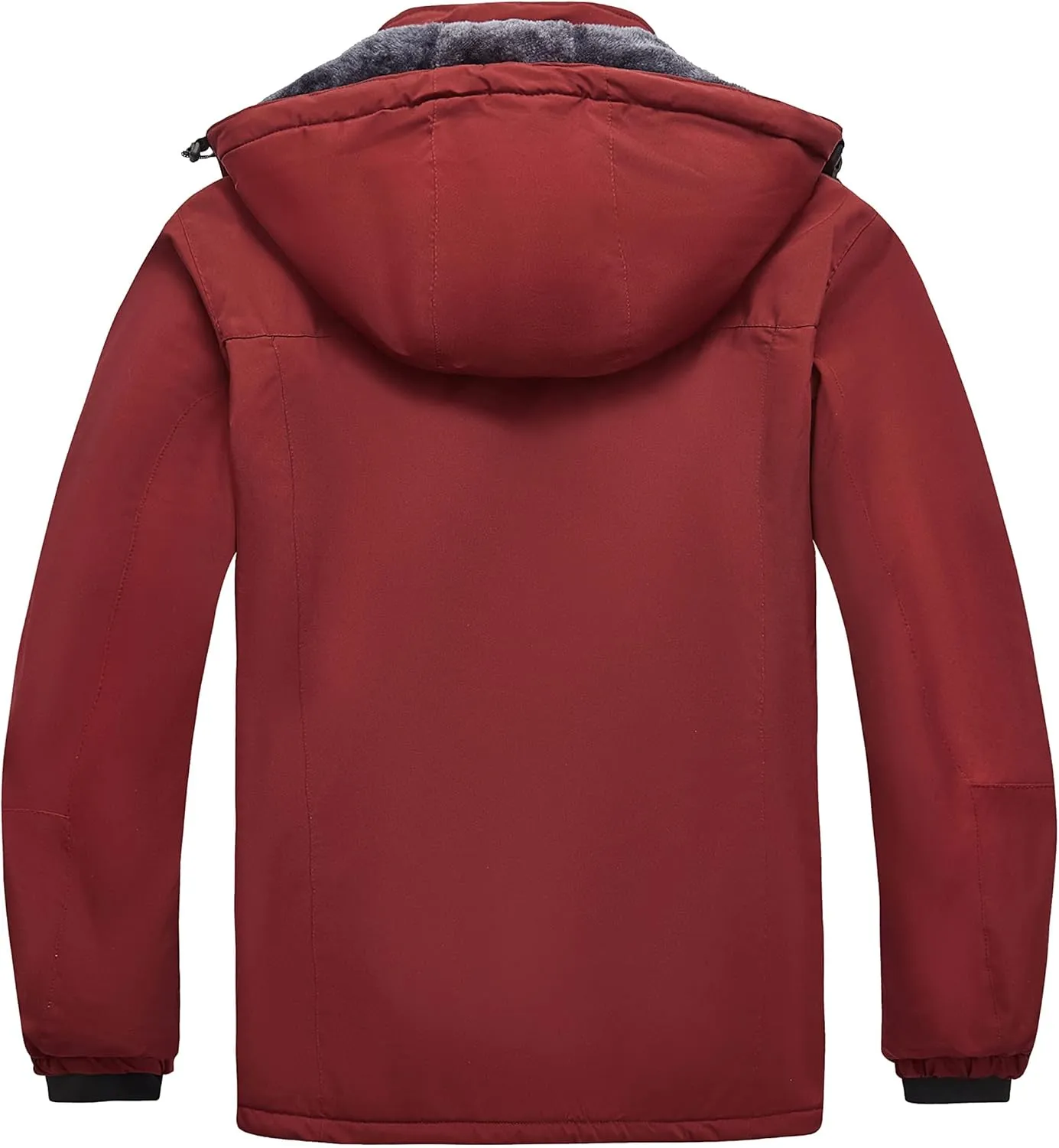 wantdo Women's Plus Size Waterproof Ski Jacket Winter Windproof Snow Mountain Warm Hooded Coat