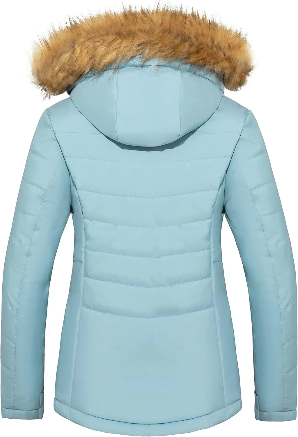 wantdo Women's Waterproof Ski Jacket Hooded Snow Coat Mountain Winter Parka Snowboarding Jackets
