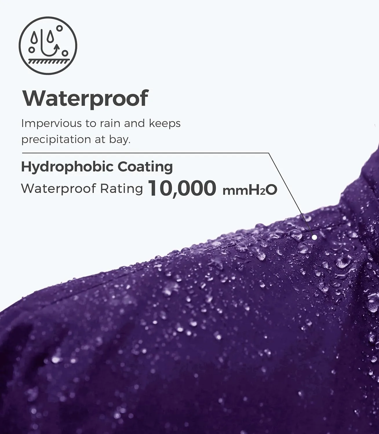 wantdo Women's Waterproof Ski Jacket Mountain Windproof Rain Jacket Winter Warm Snow Coat