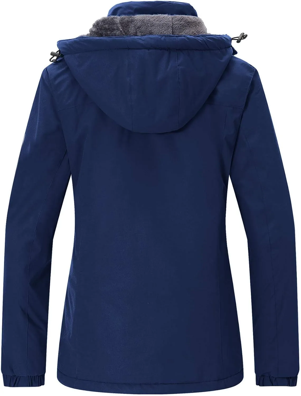 Wantdo Women's Waterproof Ski Jacket Warm Winter Coat Windproof Snow Coats Warm Fleece Raincoat