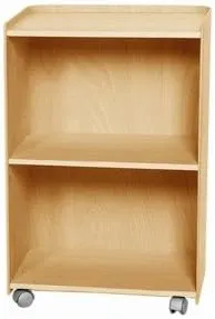 Whitehaus AECA55T Aeri Wood Cart with Three Shelves and Casters
