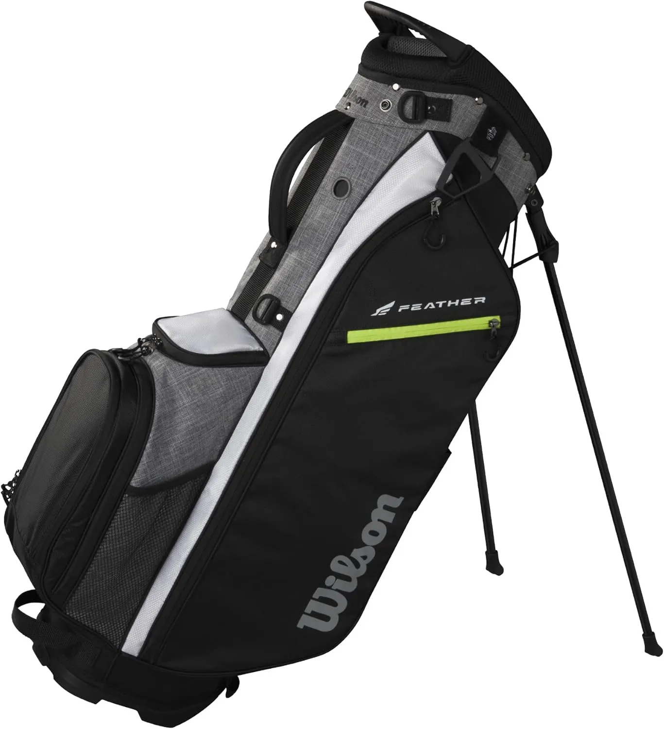 Wilson Feather Golf Cart Bag - Black/Grey/Red