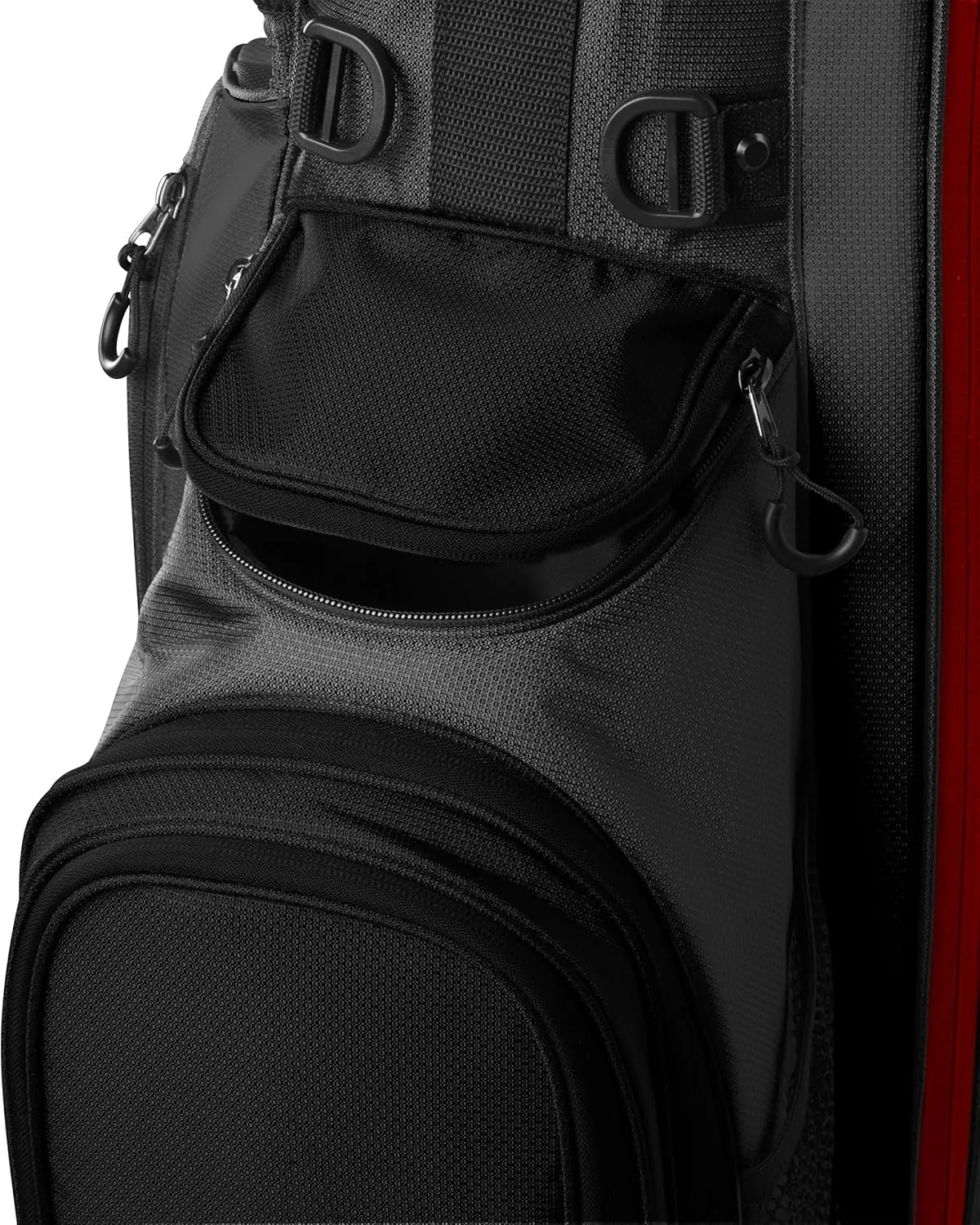 Wilson Feather Golf Cart Bag - Black/Grey/Red