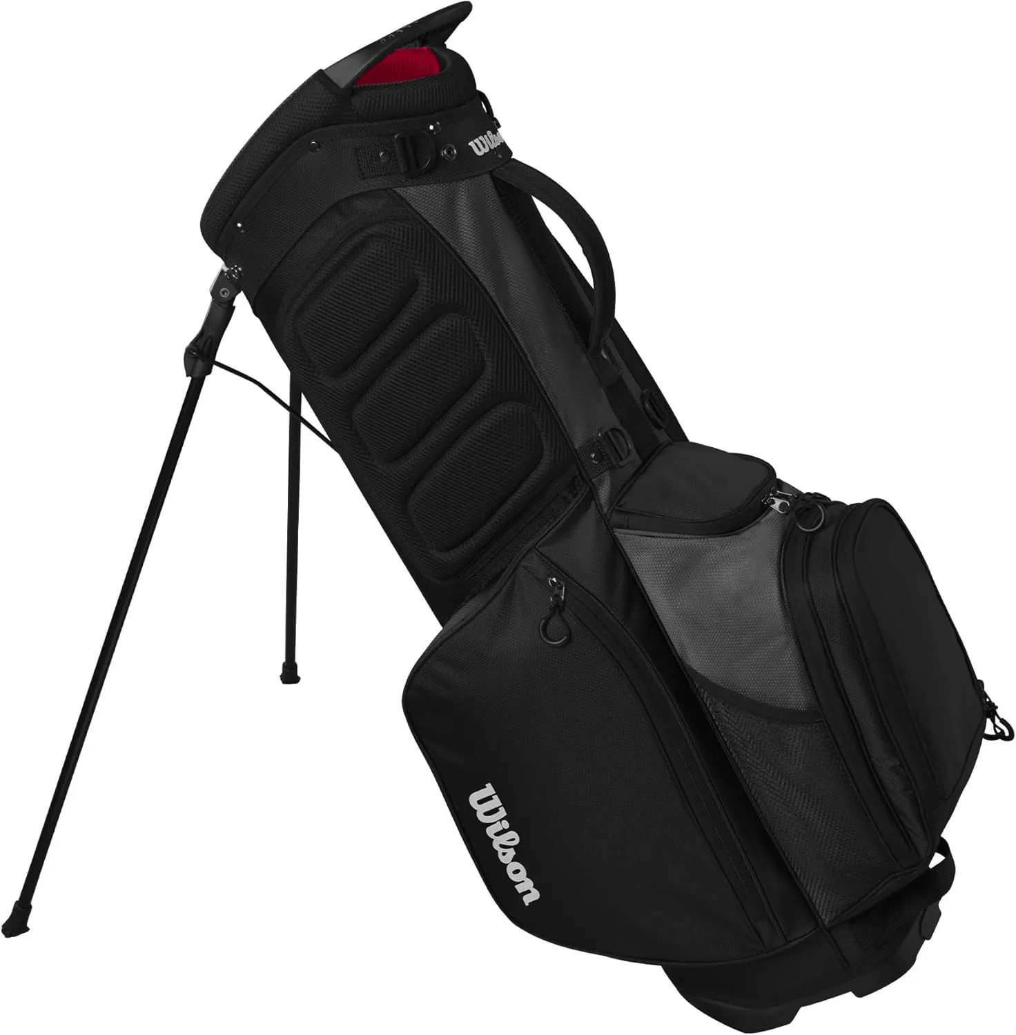 Wilson Feather Golf Cart Bag - Black/Grey/Red