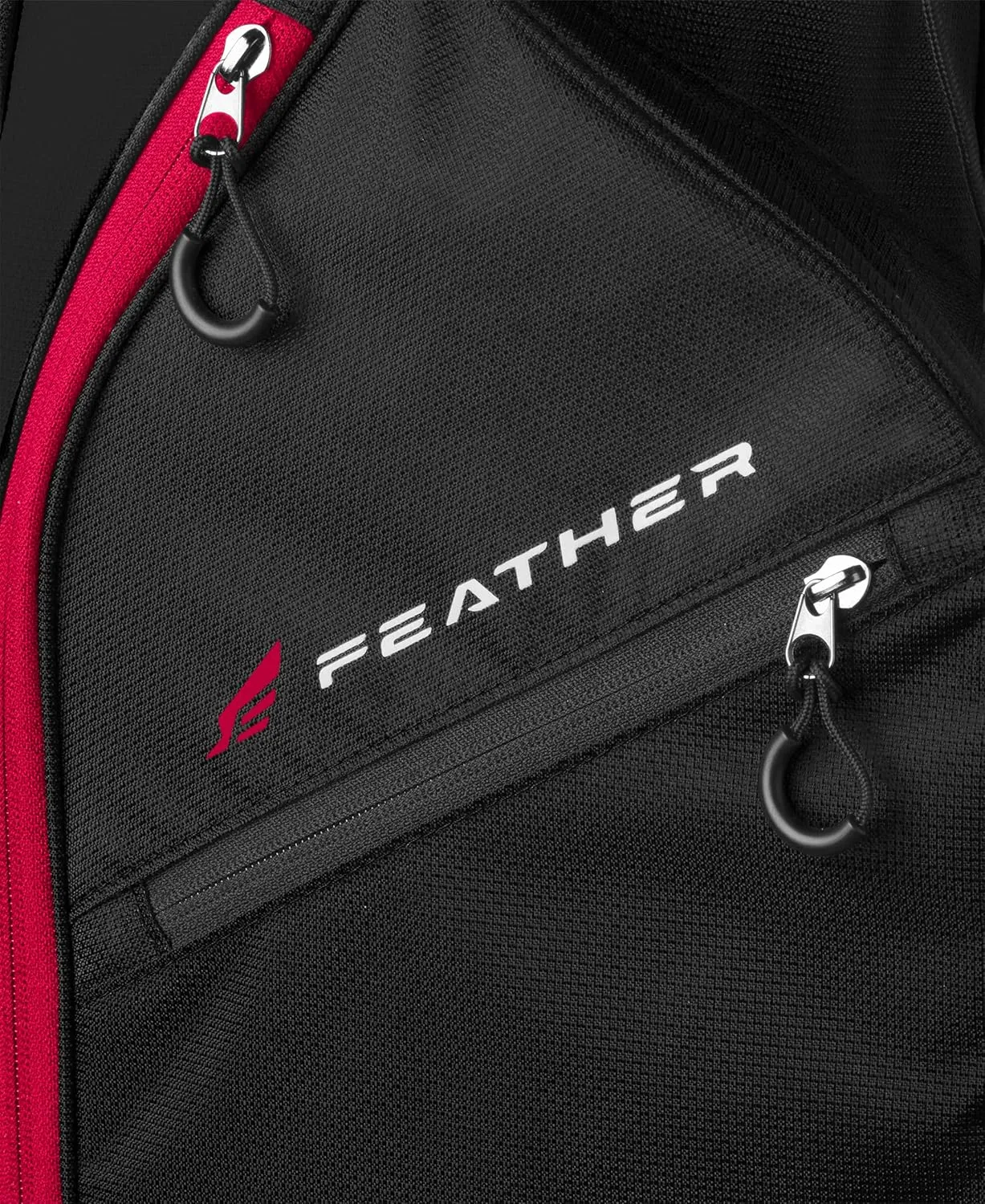 Wilson Feather Golf Cart Bag - Black/Grey/Red