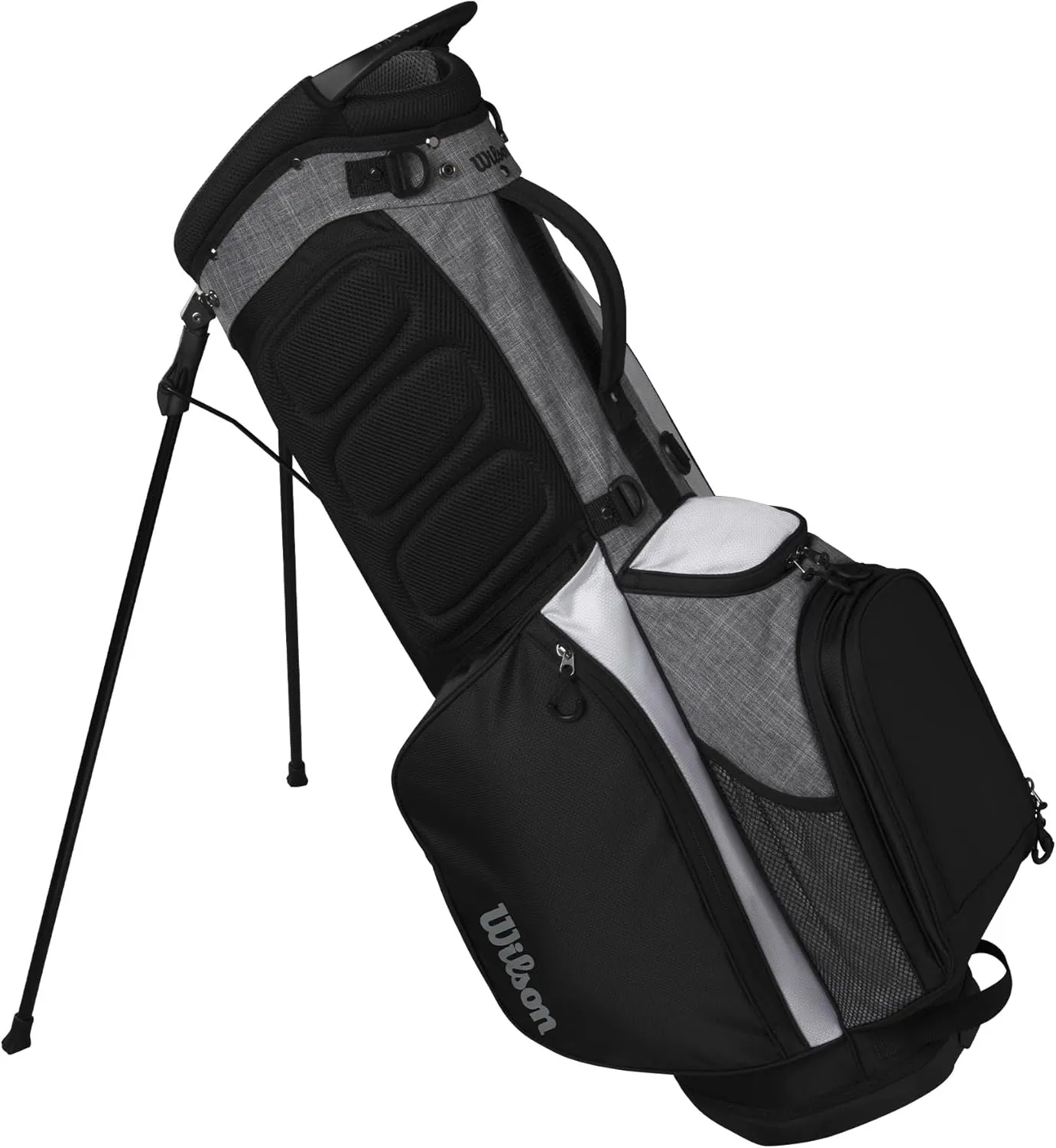 Wilson Feather Golf Cart Bag - Black/Grey/Red