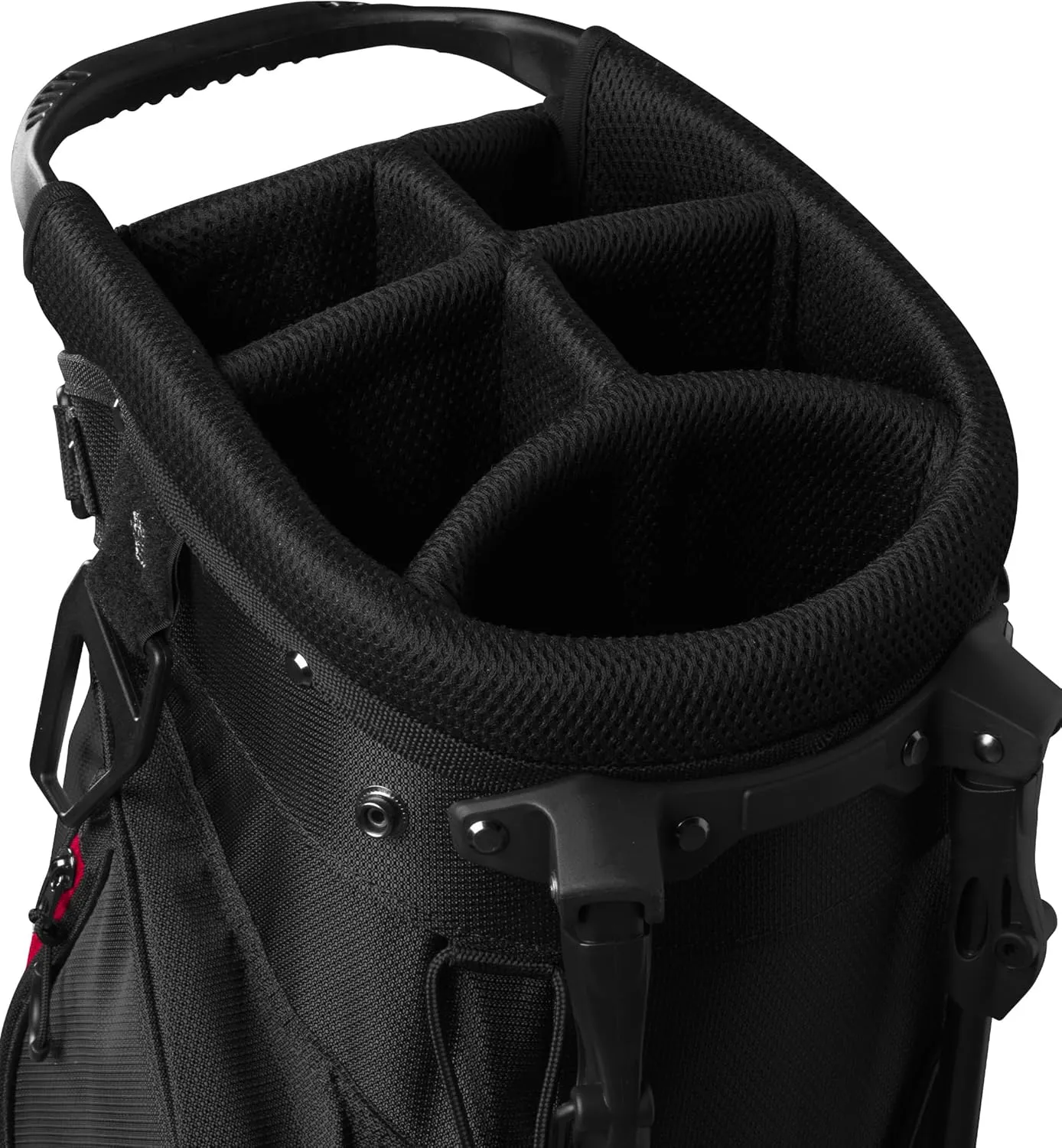 Wilson Feather Golf Cart Bag - Black/Grey/Red