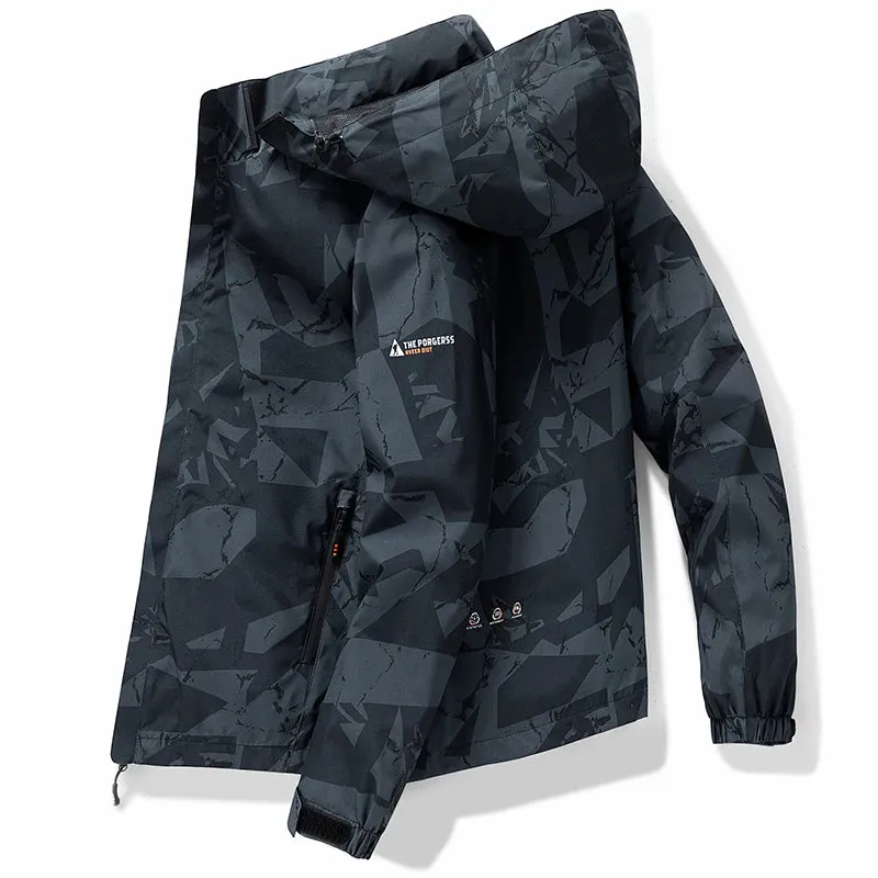 Windproof Men Hooded Jacket