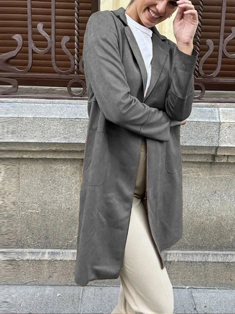 Windproof suede jacket