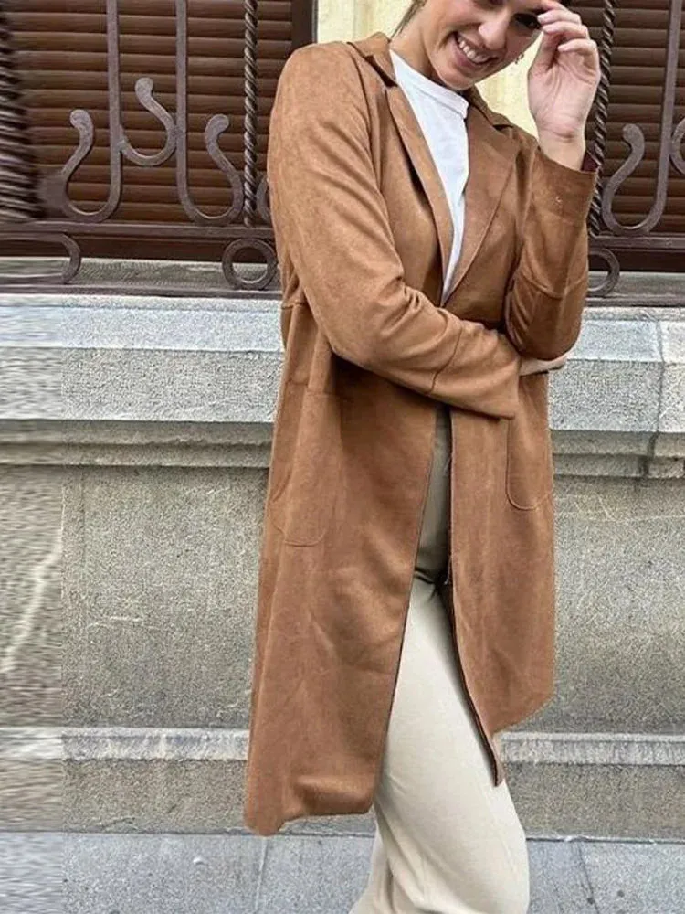 Windproof suede jacket