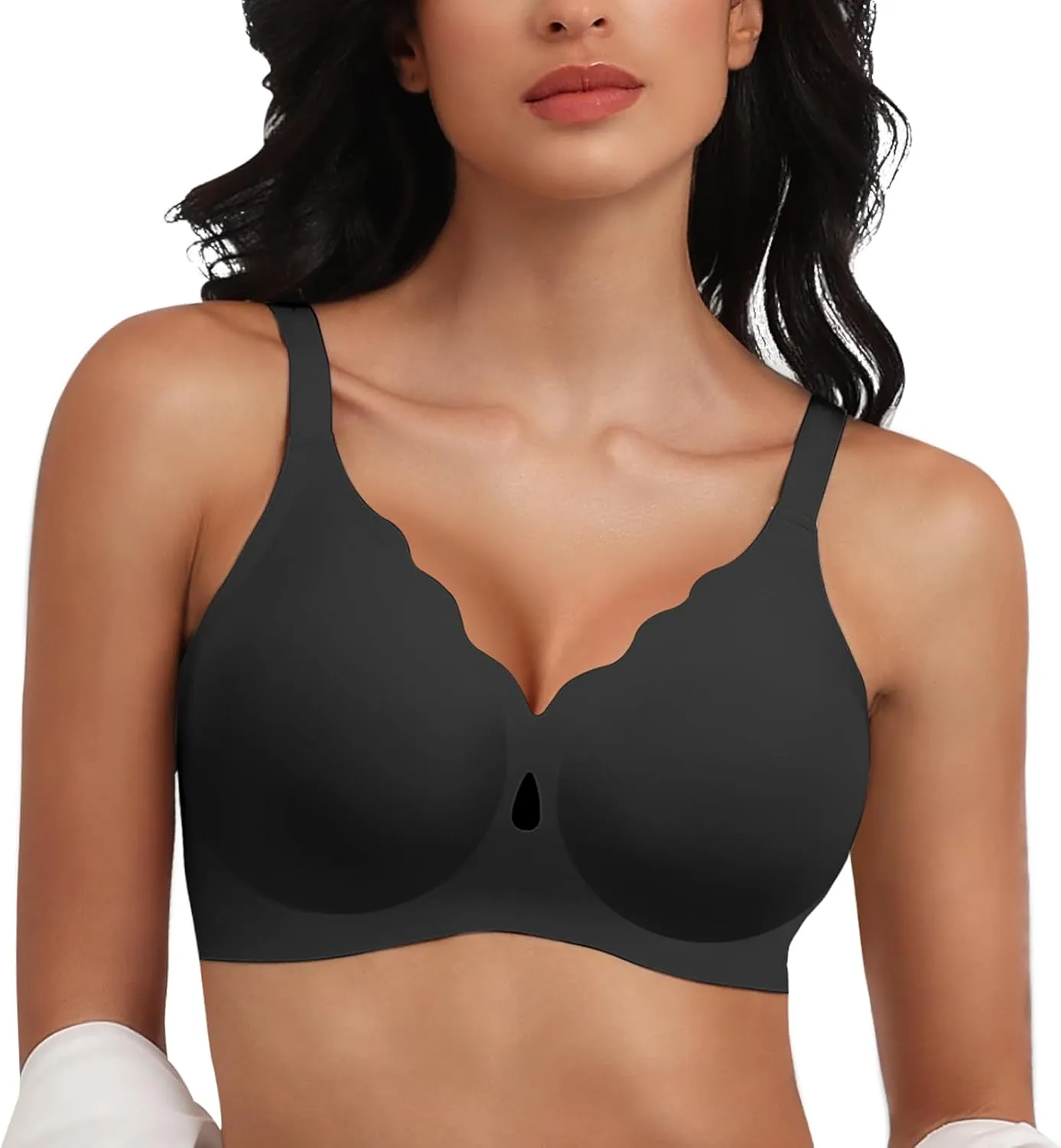 Wireless Bras for Women No Underwire Wave Push Up Seamless Full Coverage Bralettes Lift Everyday Bras