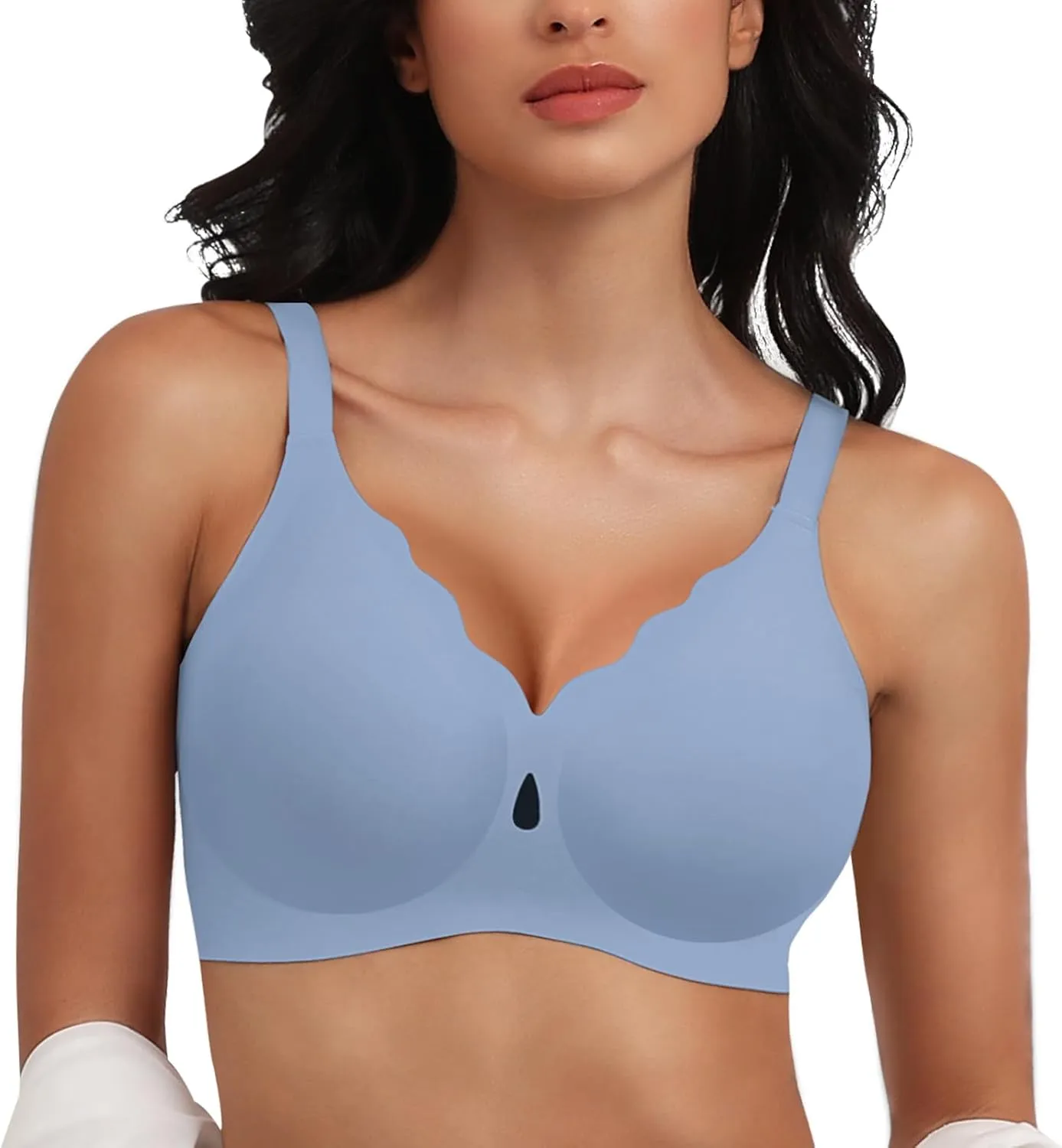 Wireless Bras for Women No Underwire Wave Push Up Seamless Full Coverage Bralettes Lift Everyday Bras