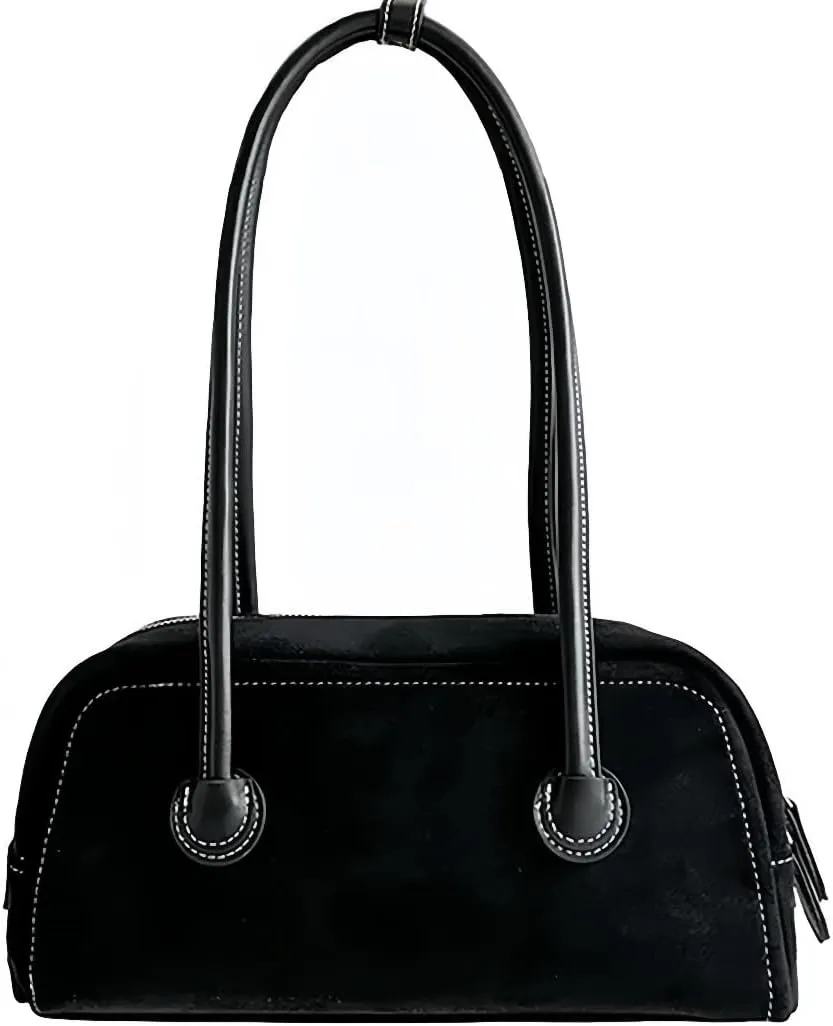 Women Suede Purse, Faux Leather Tote Bag Top Handle Bag Shopper, Shoulder Satchel Bag