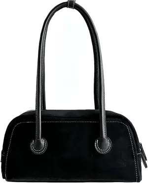 Women Suede Purse, Faux Leather Tote Bag Top Handle Bag Shopper, Shoulder Satchel Bag