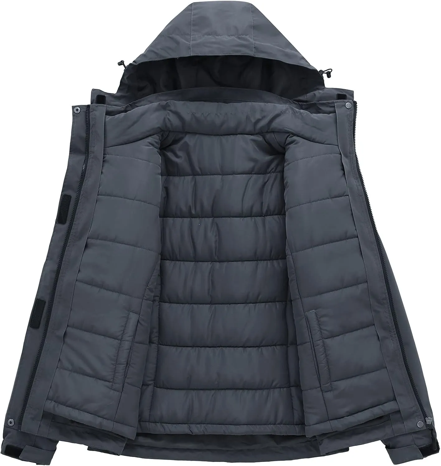Women's 3 in 1 Ski Jacket Mountain Waterproof Windproof Winter Snow Coat Hike Snowboarding Jackets Hooded Warm Raincoat