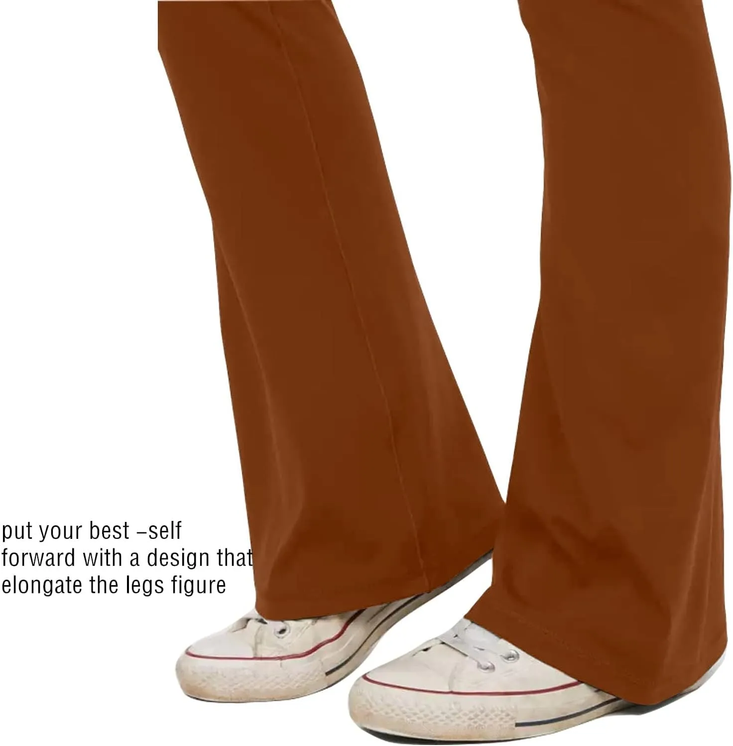 Women’s Bootcut Yoga Pants Tummy Control Flare Leggings High Waist Crossover Lounge Bell Bottom Jazz Dress Baseball Pants