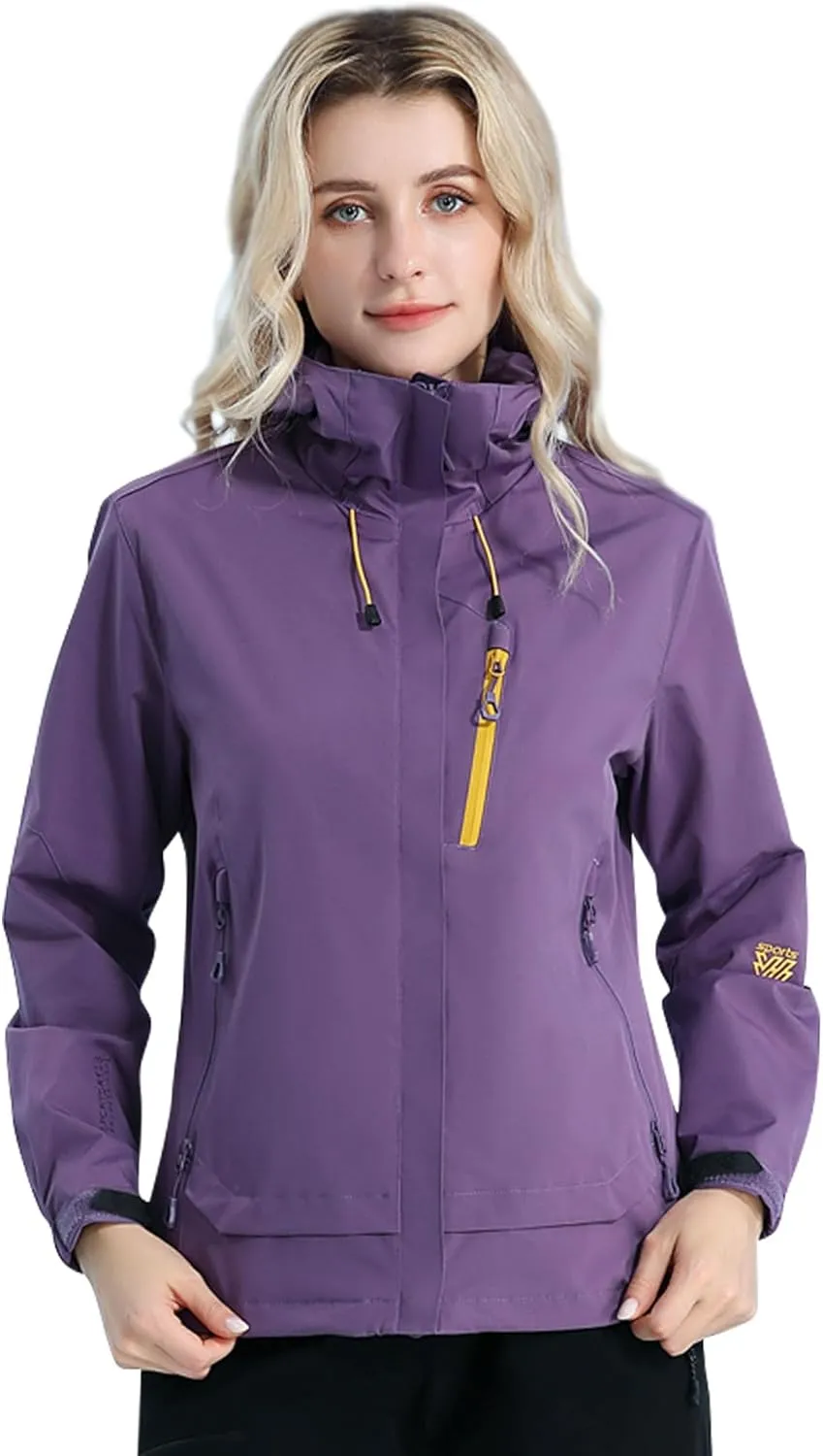 Women's Lightweight Rain Jacket Women's Waterproof Windproof Jacket Women's Hooded Jacket