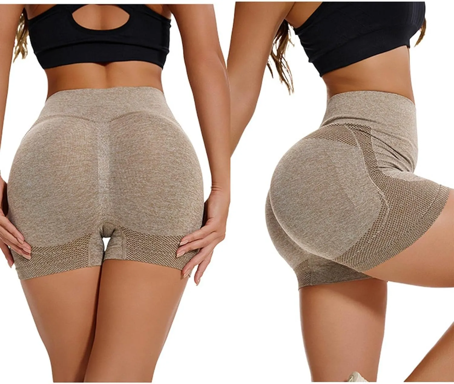 Women's Naked Feeling Biker Shorts Women's Shorts Athletic Booty Shorts Yoga Shorts Gym High Waisted Workout Spandex