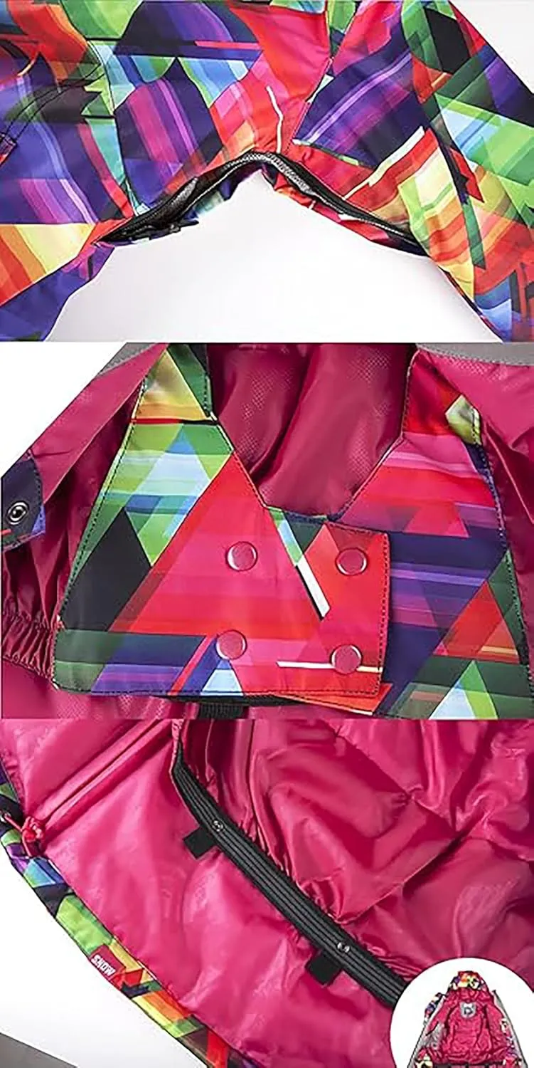 Women's Waterproof Ski Jacket Snowboard Mountain Coat Windproof Winter Warm Snow Rain Coat