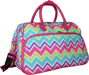 World Traveler Chevron 21-inch Carry-on Shoulder Duffel Bag