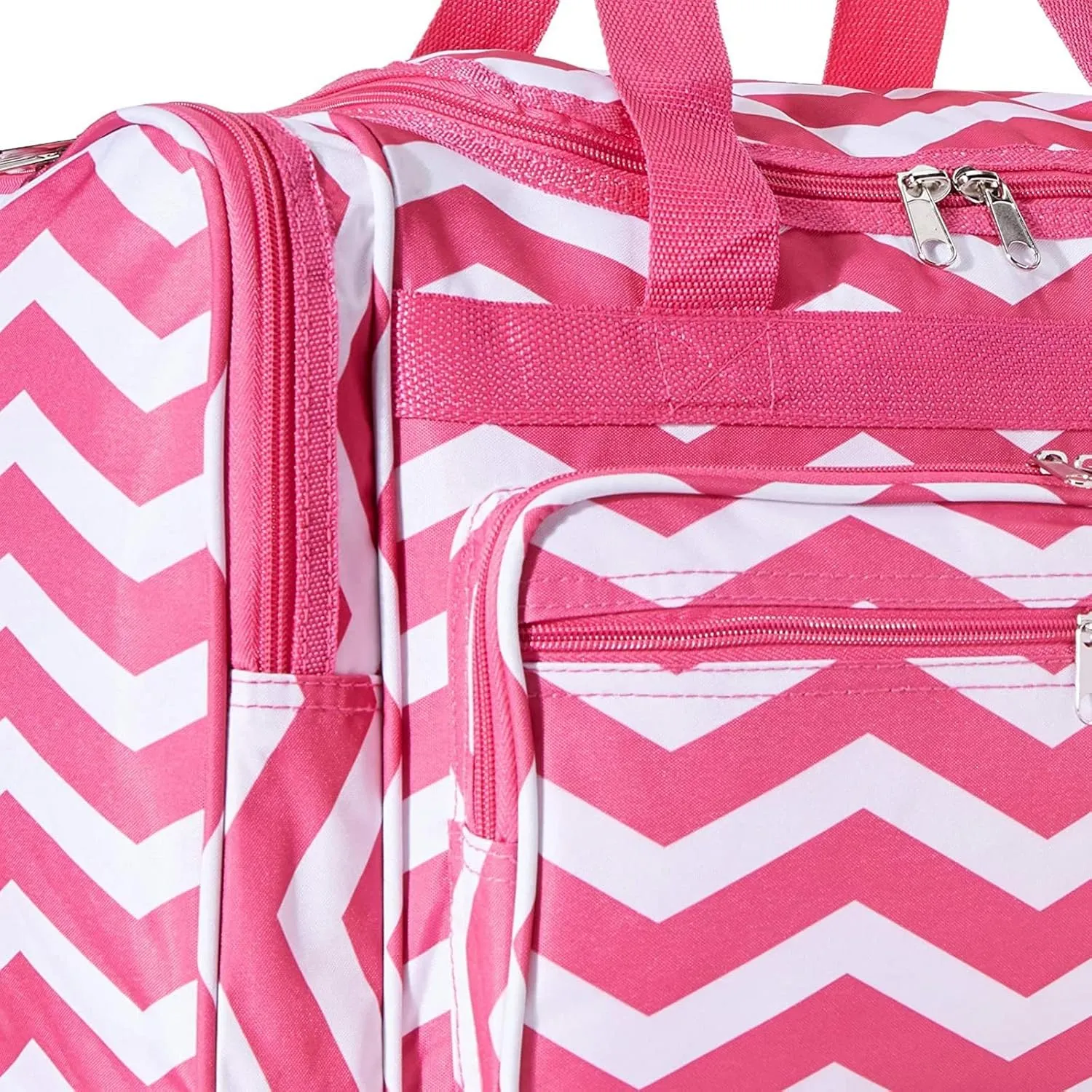 World Traveler Chevron, Fuchsia White C, 19-Inch