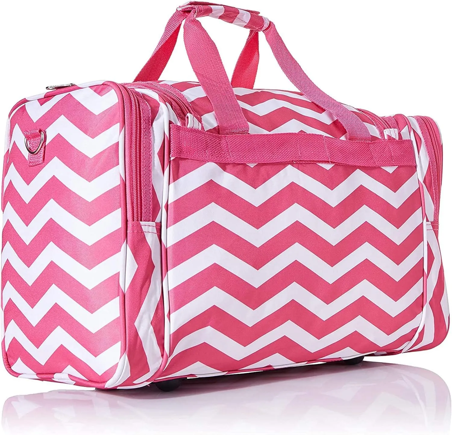 World Traveler Chevron, Fuchsia White C, 19-Inch
