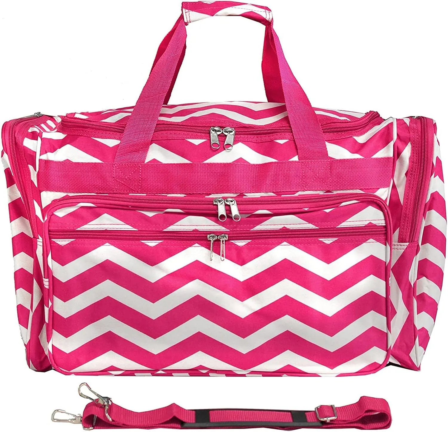 World Traveler Chevron, Fuchsia White C, 19-Inch
