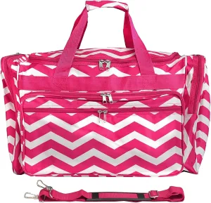 World Traveler Chevron, Fuchsia White C, 19-Inch