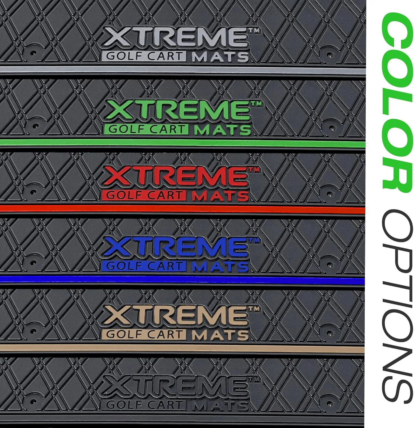 Xtreme Mats Evolution Golf Cart Floor Mat, Full Coverage Golf Cart Liner Protects OEM Flooring - Only Fits Evolution Classic Plus/Classic Pro/Forester/Turfman Carts (2022 and Prior) - All Black