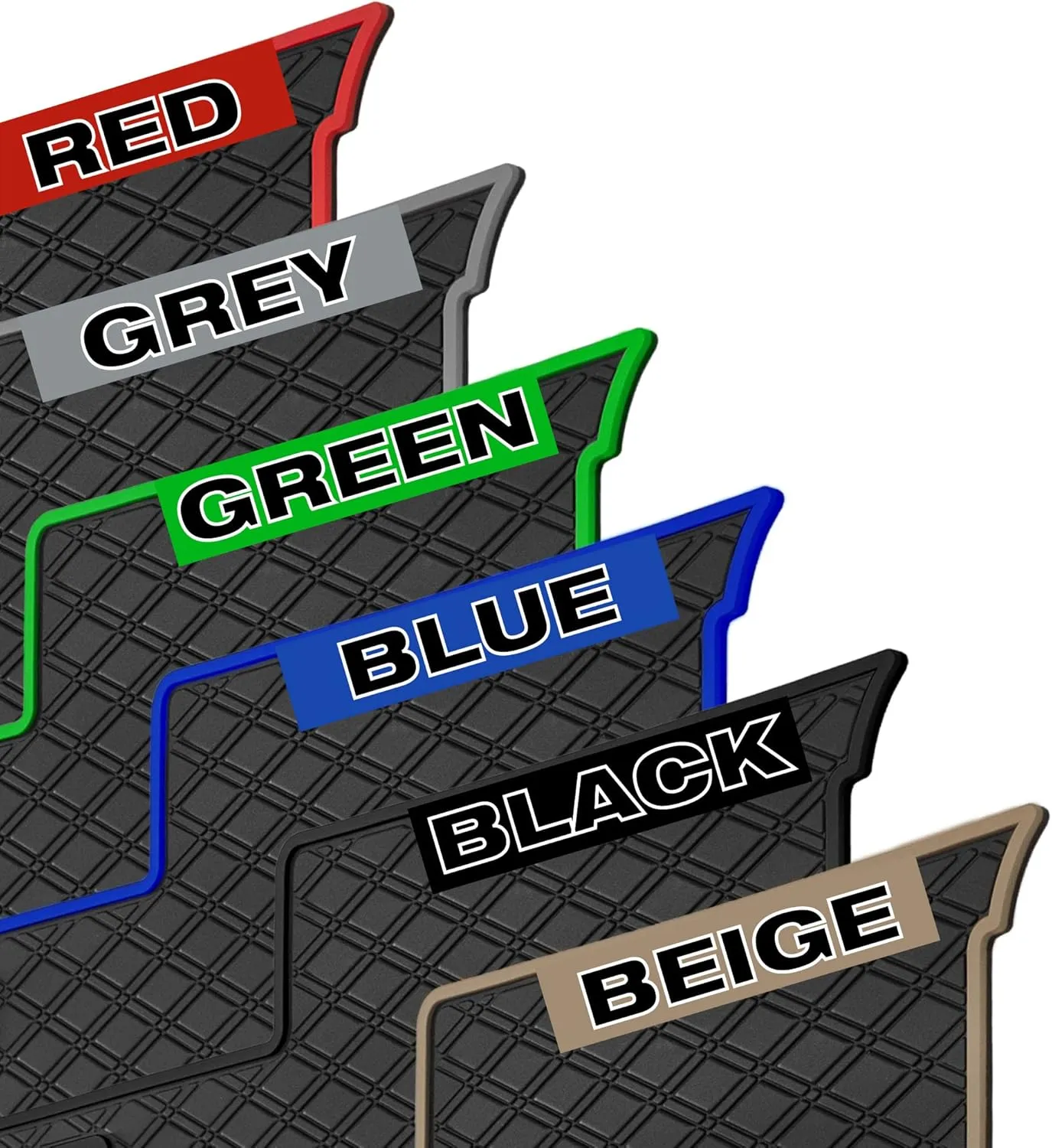 Xtreme Mats Full Coverage Rubber Golf Cart Floor Mat Compatible with Yamaha Brand Golf Carts Drive2 EFI QuieTech (All Black)