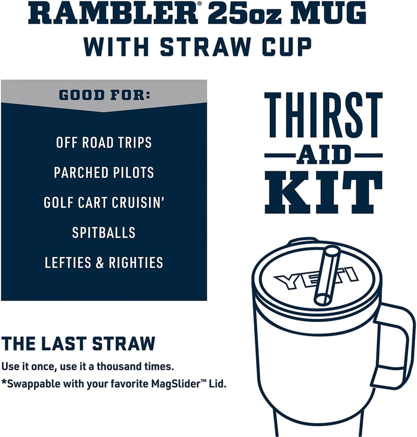 YETI Rambler 25 oz Straw Mug, Vacuum Insulated, Stainless Steel, Wildflower Fuchsia