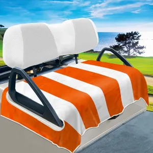 YOKYHOM Golf Cart Seat Covers, Classic Style Golf Cart Seat Towel Blanket Keeps Seat Comfortable and Clean, 100% Microfiber, Suits Yamaha, EZGO, Club Car and More 2-Seat Golf Carts, 51''x 31''