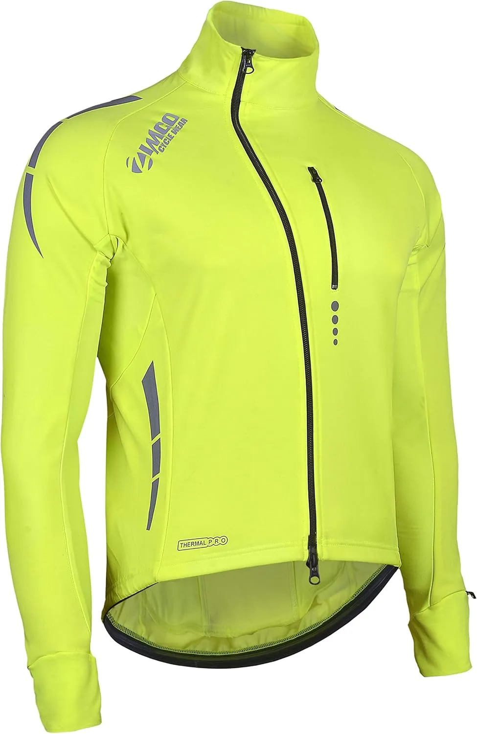 Zimco Pro Men Winter Cycling Jackets High Viz Bicycle Jersey Windproof Thermal Insulated Jacket