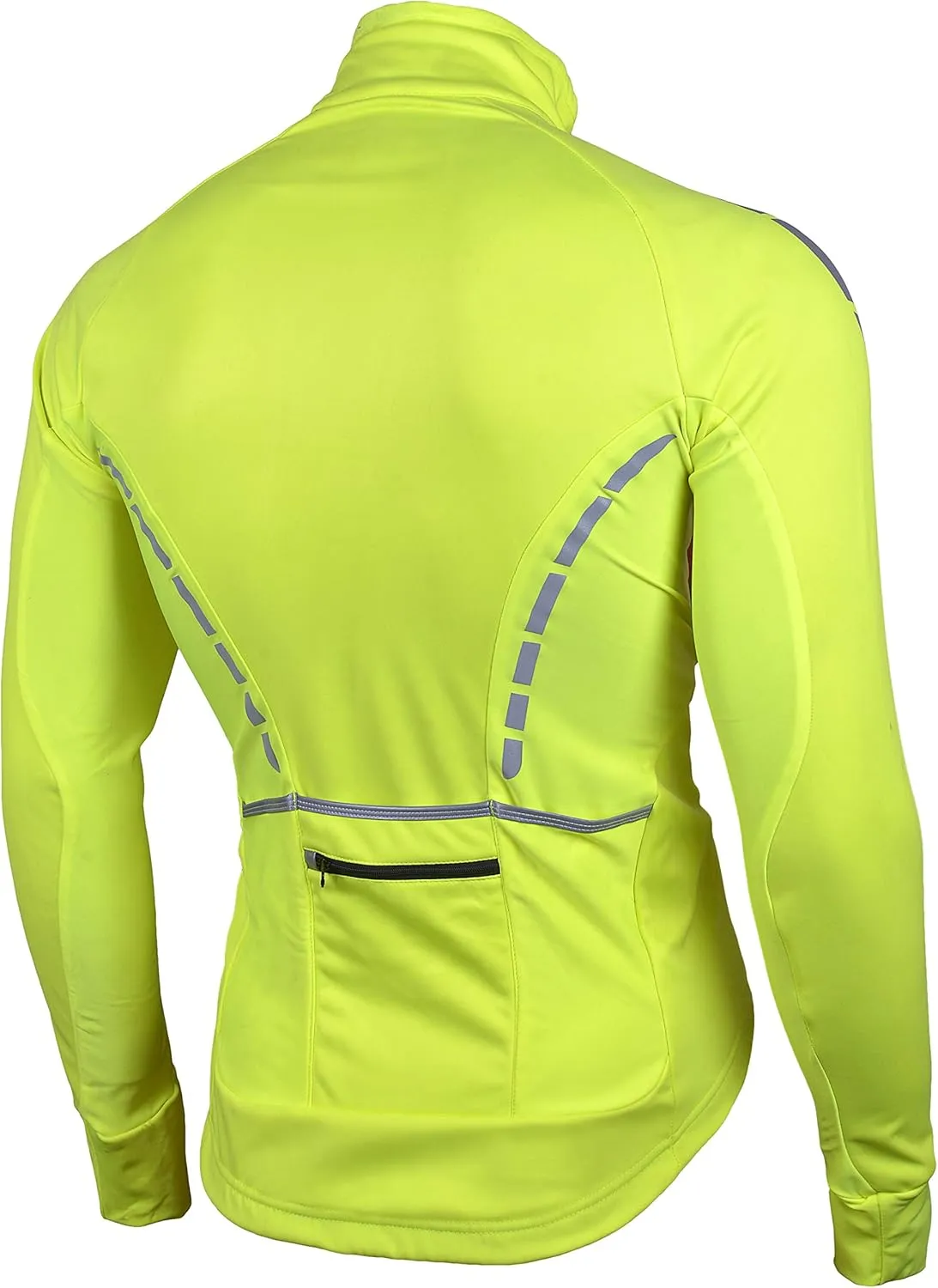 Zimco Pro Men Winter Cycling Jackets High Viz Bicycle Jersey Windproof Thermal Insulated Jacket