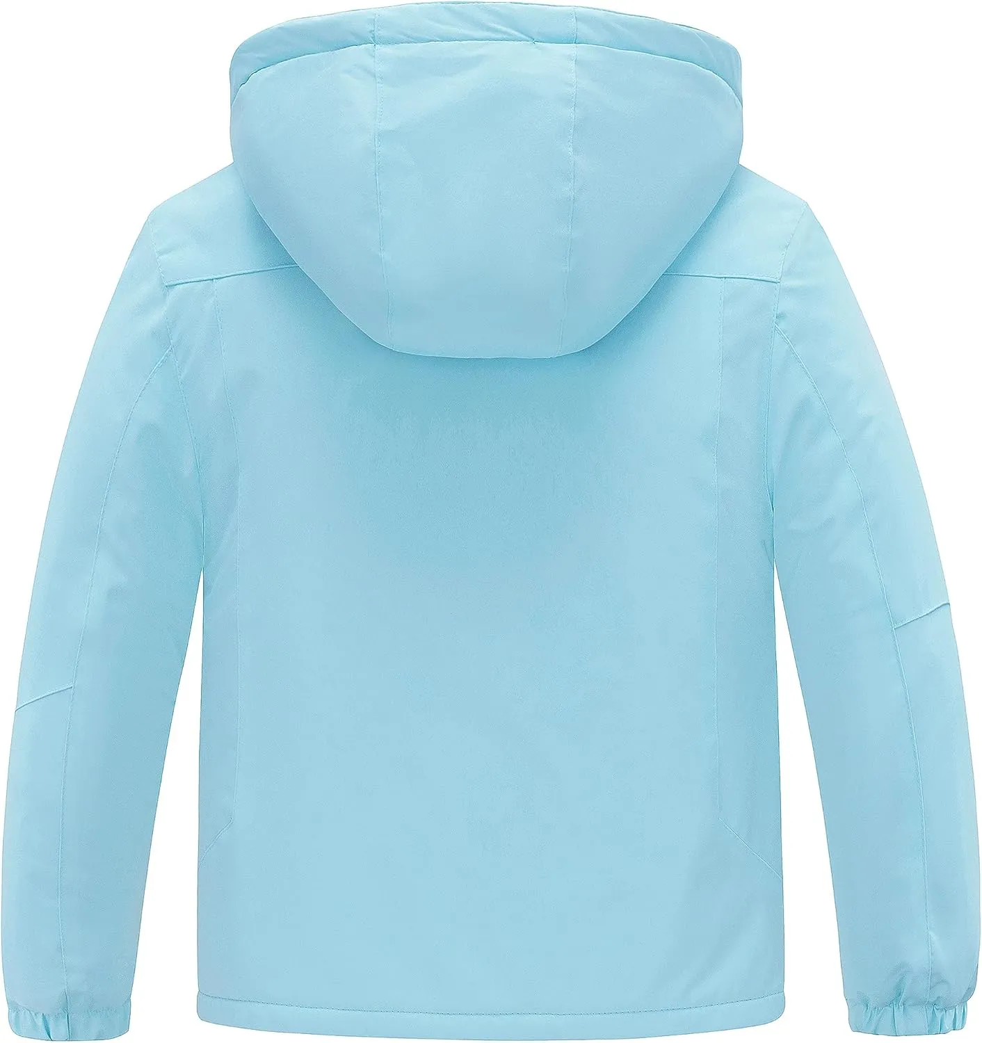 ZSHOW Girls' Ski Jacket Waterproof Fleece Raincoat Windproof Warm Winter Coat with Detachable Hood