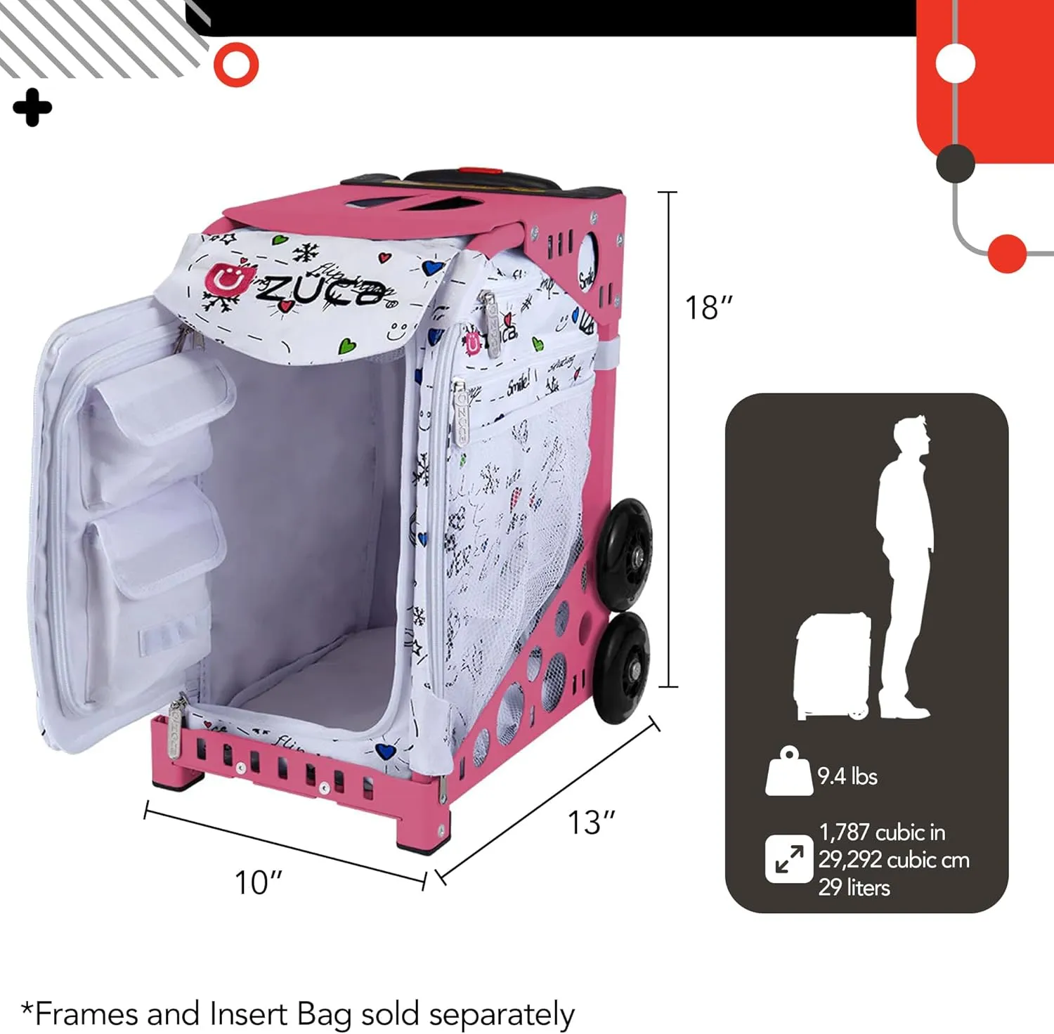 ZUCA Insert Bag Sport Rolling Suitcase